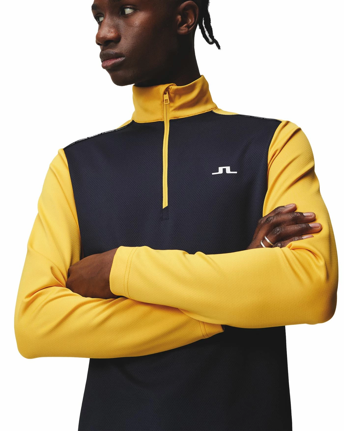 J.Lindeberg Terry Golf Mid Layer SS23 In Citrus - Image 2