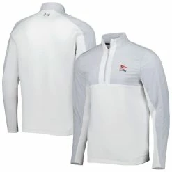 Men's 2023 U.S. Open Under Armour Gray/White Daytona Performance Half-Zip Jacket
