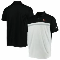 Men's 2023 U.S. Open Nike Black/White Victory Colorblock Performance Polo