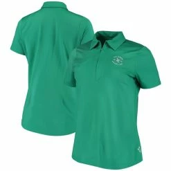 Women's 2020 U.S. Open Jofit Green Quarter-Zip Performance Polo