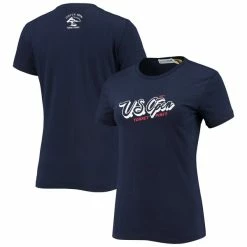 Women's 2021 U.S. Open Collection Navy Script Logo T-Shirt