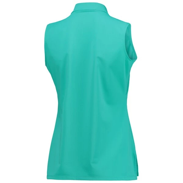Women's 2022 U.S. Open Katherine Way Teal Lenox Sleeveless Quarter-Zip Polo - Image 4