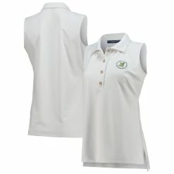 Women's 2022 U.S. Open Katherine Way White Cypress Sleeveless Polo