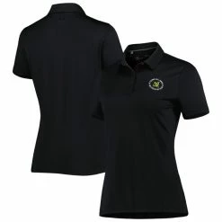 Women's 2022 U.S. Open Under Armour Black T2 Polo