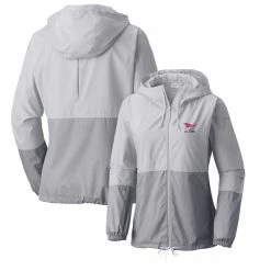 Women's 2023 U.S. Open Columbia Golf Gray Flash Forward Full-Zip Windbreaker Jacket