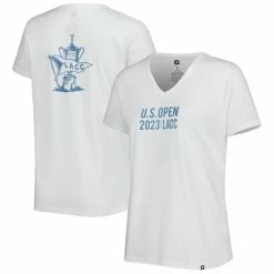 Women's 2023 U.S. Open FootJoy White V-Neck T-Shirt