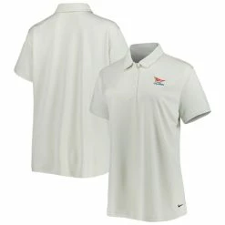 Women's 2023 U.S. Open Nike White Victory Texture Performance Polo