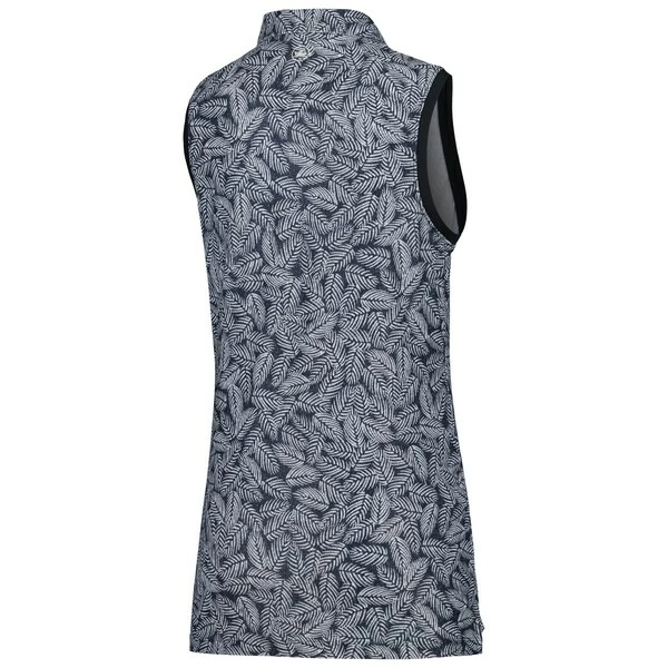 Women's 2023 U.S. Open Peter Millar Black Banded Button Sleeveless Polo - Image 4