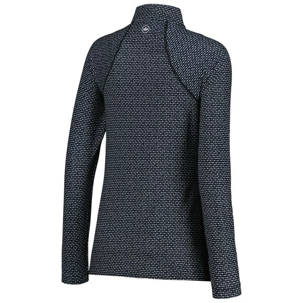 Women's 2023 U.S. Open Peter Millar Black Perth Raglan Quarter-Zip Jacket - Image 4