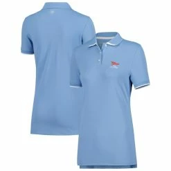 Women's 2023 U.S. Open Peter Millar Light Blue Short Sleeve Polo