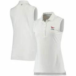 Women's 2023 U.S. Open Peter Millar White Perfect Fit Performance Polo