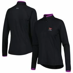 Women's 2023 U.S. Open Under Armour Black T2 Raglan Quarter-Zip Jacket