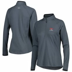 Women's 2023 U.S. Open Under Armour Gray T2 Raglan Quarter-Zip Jacket