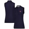 Women's Fairway & Greene 2023 U.S. Open Navy Charlotte Jersey Sleeveless Polo
