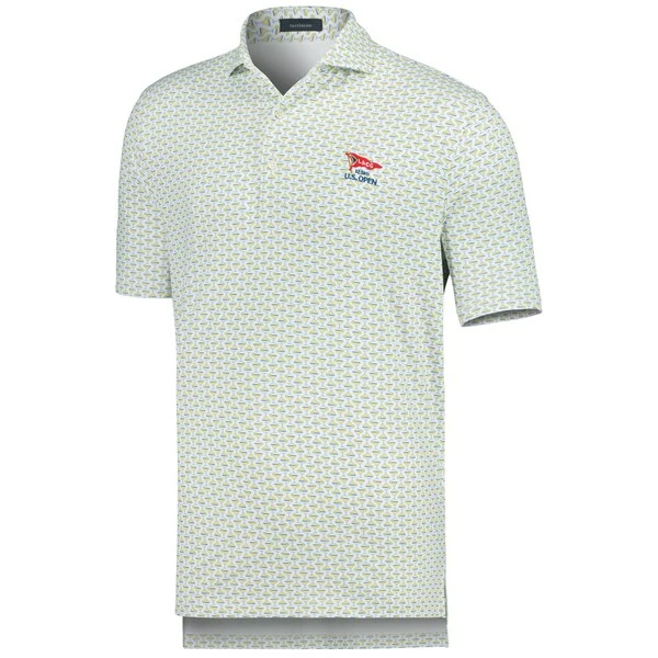 Men's 2023 U.S. Open Turtleson White/Yellow Rocky Performance Polo - Image 3