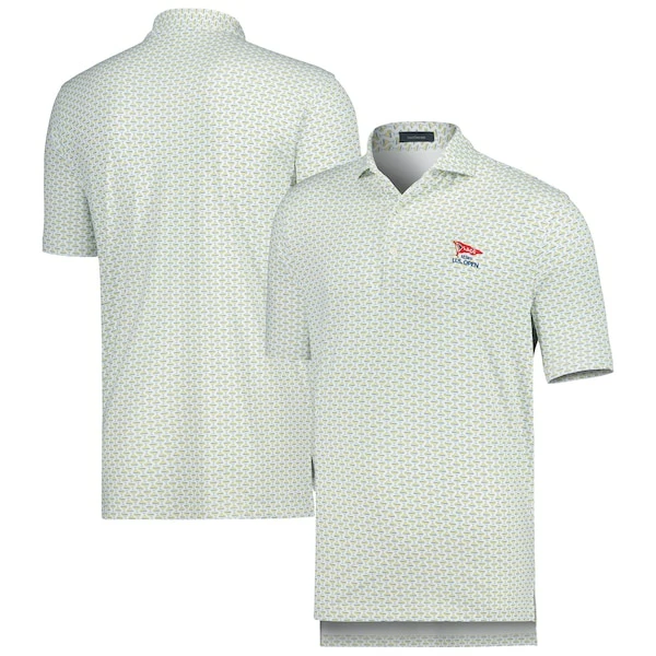 Men's 2023 U.S. Open Turtleson White/Yellow Rocky Performance Polo