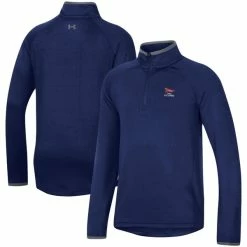 Youth 2023 U.S. Open Under Armour Blue T2 Raglan Quarter-Zip Jacket